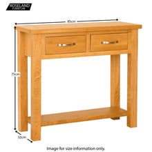 Load image into Gallery viewer, Newlyn Oak Console Table
