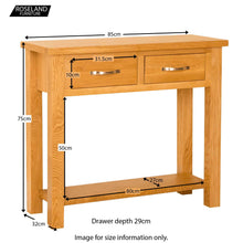 Load image into Gallery viewer, Newlyn Oak Console Table
