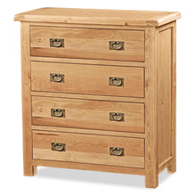 Load image into Gallery viewer, Zelah Oak 4 Drawer Chest
