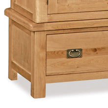Load image into Gallery viewer, Zelah Oak Double Wardrobe with Drawer
