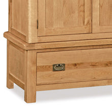 Load image into Gallery viewer, Zelah Oak Double Wardrobe with Drawer
