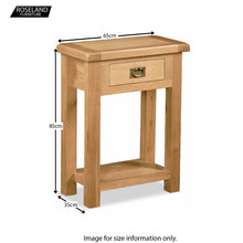 Load image into Gallery viewer, Zelah Oak Telephone Table

