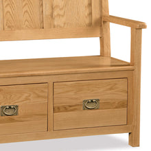 Load image into Gallery viewer, Zelah Oak Monks Bench
