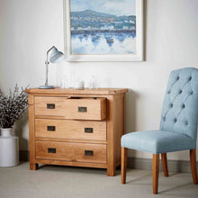 Load image into Gallery viewer, Zelah Oak 2 Over 2 Drawer Chest
