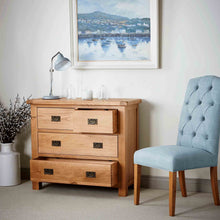 Load image into Gallery viewer, Zelah Oak 2 Over 2 Drawer Chest
