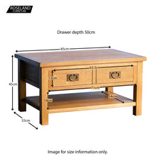 Load image into Gallery viewer, Surrey Oak Coffee Table
