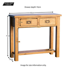 Load image into Gallery viewer, Surrey Oak Console Table
