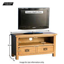 Load image into Gallery viewer, Surrey Oak 90cm TV Stand
