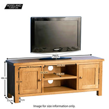 Load image into Gallery viewer, Surrey Oak 120cm TV Stand
