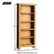 Load image into Gallery viewer, Surrey Oak Slim Bookcase
