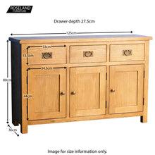 Load image into Gallery viewer, Surrey Oak Large Sideboard
