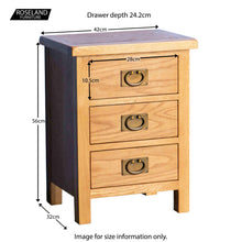 Load image into Gallery viewer, Surrey Oak Bedroom Set - 2 over 4 Drawer Chest
