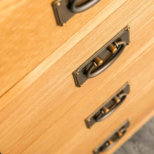 Load image into Gallery viewer, Surrey Oak 2 Over 3 Drawer Chest
