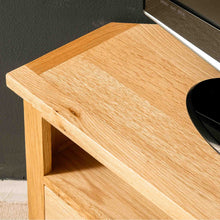 Load image into Gallery viewer, London Oak Corner TV Stand
