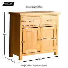 Load image into Gallery viewer, London Oak Small Sideboard
