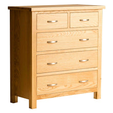 Load image into Gallery viewer, London Oak Bedroom Set - 2 over 3 Drawer Chest
