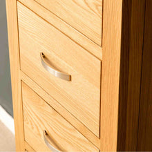 Load image into Gallery viewer, London Oak 5 Drawer Tallboy Chest

