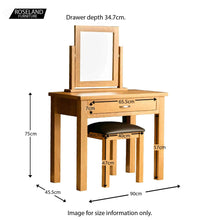 Load image into Gallery viewer, London Oak Dressing Table
