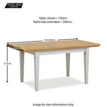 Load image into Gallery viewer, Normandy Grey 150cm-200cm Extending Table
