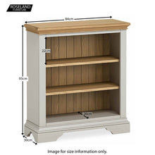 Load image into Gallery viewer, Normandy Grey Low Bookcase
