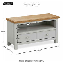 Load image into Gallery viewer, Farrow Grey 90cm TV Stand

