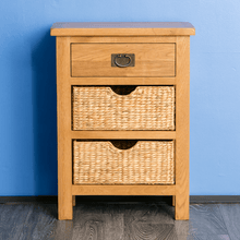 Load image into Gallery viewer, Surrey Oak Telephone Table with Baskets
