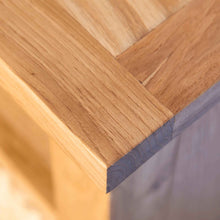 Load image into Gallery viewer, Surrey Oak Corner TV Stand with Baskets
