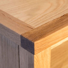 Load image into Gallery viewer, Surrey Oak Corner TV Stand with Baskets
