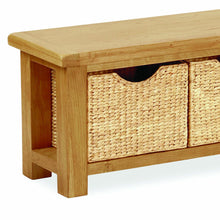 Load image into Gallery viewer, Zelah Oak Bench with Baskets
