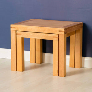 Abbey Light Oak Nest of Tables