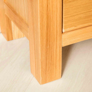 Abbey Light Oak Corner TV Stand