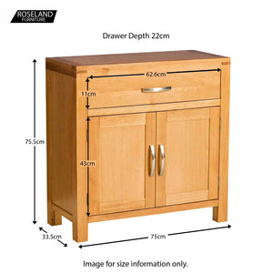 Abbey Light Oak Mini Sideboard