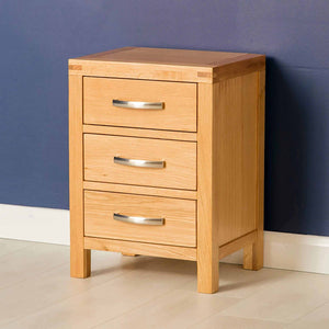 Abbey Light Oak Bedside Table