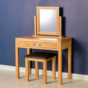 Abbey Light Oak Dressing Table Set