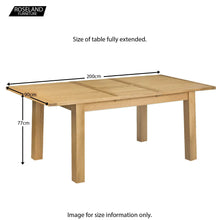 Load image into Gallery viewer, Hampshire Oak Small Extending Table
