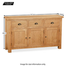 Load image into Gallery viewer, Sidmouth Oak Large Dresser
