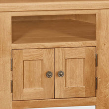 Load image into Gallery viewer, Sidmouth Oak Corner TV Stand

