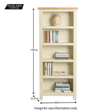 Load image into Gallery viewer, Farrow Cream Narrow Bookcase
