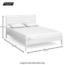 Load image into Gallery viewer, Chester White 5&#39; King Size Bed Frame
