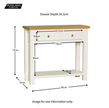 Load image into Gallery viewer, Farrow White Console Table
