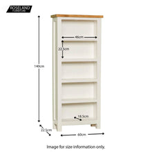 Load image into Gallery viewer, Farrow White Narrow Bookcase
