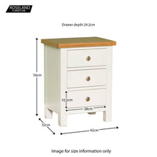 Load image into Gallery viewer, Farrow White Bedside Table
