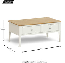 Load image into Gallery viewer, Windsor Cream Coffee Table
