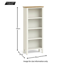 Load image into Gallery viewer, Windsor Cream Slim Bookcase
