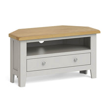 Load image into Gallery viewer, Lundy Grey 90cm Corner TV Stand
