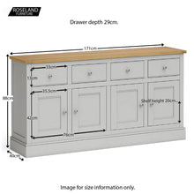 Load image into Gallery viewer, Chichester Extra Large Sideboard - 5 Colours
