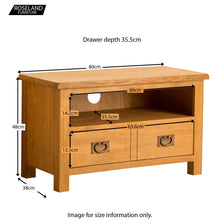 Load image into Gallery viewer, Lanner Oak 80cm TV Stand
