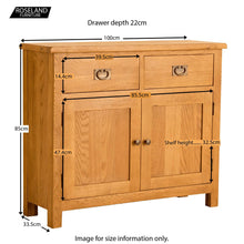 Load image into Gallery viewer, Lanner Oak Small Sideboard
