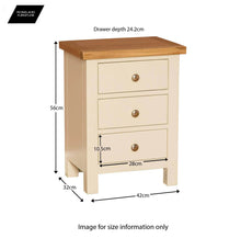 Load image into Gallery viewer, Farrow Cream Bedside Table
