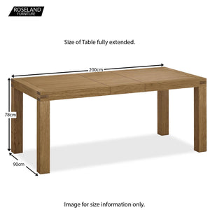 Abbey Grande 150cm-200cm Extending Table